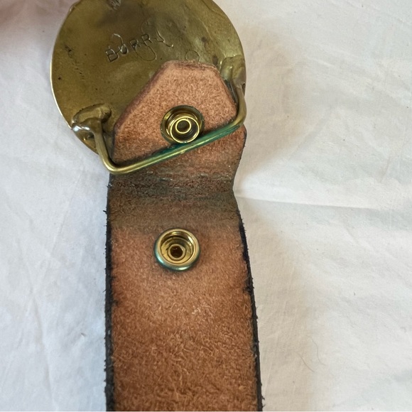 Stephen Burr handmade solid brass MCM 70’s modern artist vintage belt buckle - Picture 6 of 16